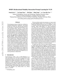 BMIP: Bi-directional Modality Interaction Prompt Learning for VLM
