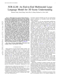 3UR-LLM: An End-to-End Multimodal Large Language Model for 3D Scene Understanding