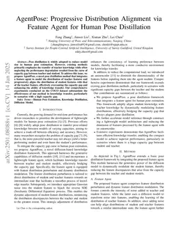 AgentPose: Progressive Distribution Alignment via Feature Agent for Human Pose Distillation