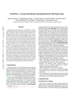 EarthView: A Large Scale Remote Sensing Dataset for Self-Supervision