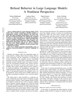 Refusal Behavior in Large Language Models: A Nonlinear Perspective
