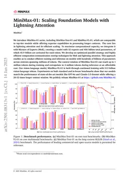 MiniMax-01: Scaling Foundation Models with Lightning Attention