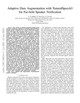 Adaptive Data Augmentation with NaturalSpeech3 for Far-field Speaker Verification