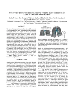 Multi-View Transformers for Airway-To-Lung Ratio Inference on Cardiac CT Scans: The C4R Study