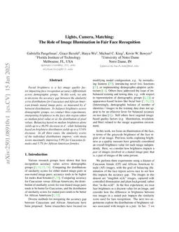 Lights, Camera, Matching: The Role of Image Illumination in Fair Face Recognition