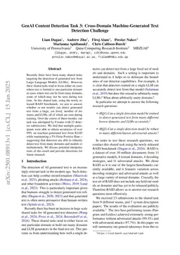 GenAI Content Detection Task 3: Cross-Domain Machine-Generated Text Detection Challenge