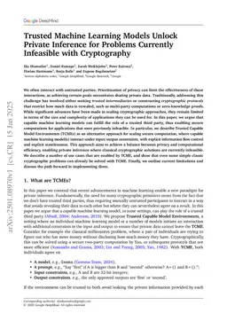 Trusted Machine Learning Models Unlock Private Inference for Problems Currently Infeasible with Cryptography