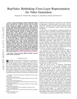 RepVideo: Rethinking Cross-Layer Representation for Video Generation