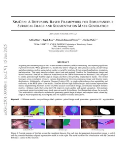 SimGen: A Diffusion-Based Framework for Simultaneous Surgical Image and Segmentation Mask Generation