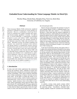 Embodied Scene Understanding for Vision Language Models via MetaVQA