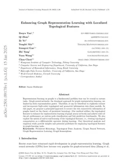 Enhancing Graph Representation Learning with Localized Topological Features