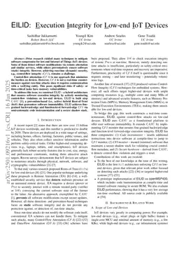 EILID: Execution Integrity for Low-end IoT Devices