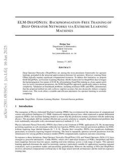ELM-DeepONets: Backpropagation-Free Training of Deep Operator Networks via Extreme Learning Machines