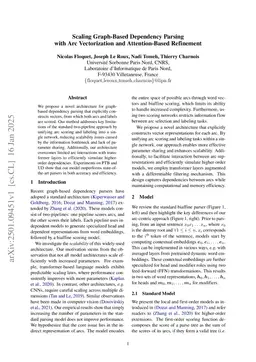 Scaling Graph-Based Dependency Parsing with Arc Vectorization and Attention-Based Refinement