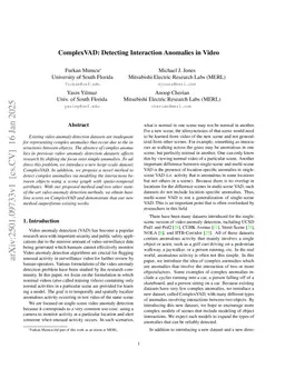 ComplexVAD: Detecting Interaction Anomalies in Video