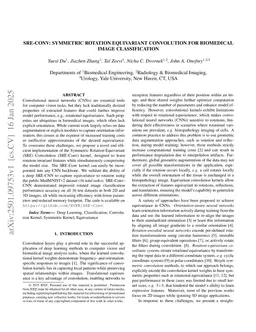 SRE-Conv: Symmetric Rotation Equivariant Convolution for Biomedical Image Classification