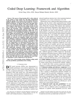 Coded Deep Learning: Framework and Algorithm