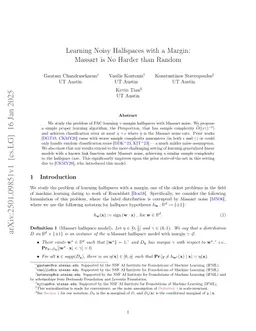 Learning Noisy Halfspaces with a Margin: Massart is No Harder than Random