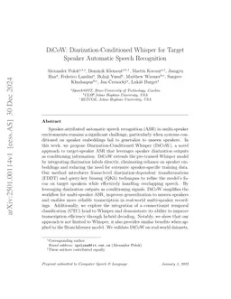 DiCoW: Diarization-Conditioned Whisper for Target Speaker Automatic Speech Recognition