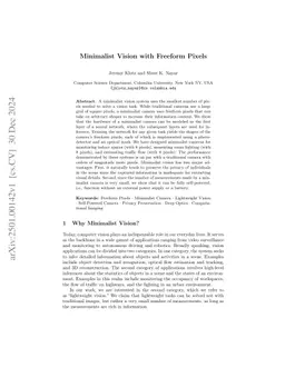 Minimalist Vision with Freeform Pixels