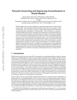 Towards Unraveling and Improving Generalization in World Models