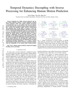 Temporal Dynamics Decoupling with Inverse Processing for Enhancing Human Motion Prediction