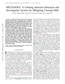 METANOIA: A Lifelong Intrusion Detection and Investigation System for Mitigating Concept Drift