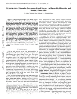 DEHYDRATOR: Enhancing Provenance Graph Storage via Hierarchical Encoding and Sequence Generation