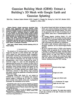 Gaussian Building Mesh (GBM): Extract a Building's 3D Mesh with Google Earth and Gaussian Splatting