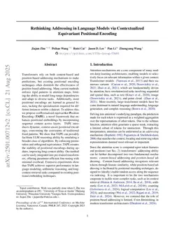Rethinking Addressing in Language Models via Contexualized Equivariant Positional Encoding