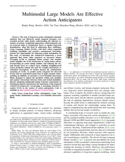 Multimodal Large Models Are Effective Action Anticipators