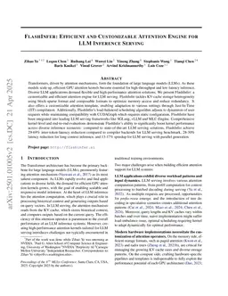 FlashInfer: Efficient and Customizable Attention Engine for LLM Inference Serving
