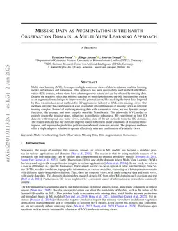 Missing Data as Augmentation in the Earth Observation Domain: A Multi-View Learning Approach