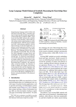 Large Language Model-Enhanced Symbolic Reasoning for Knowledge Base Completion