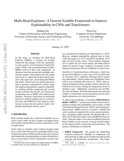 Multi-Head Explainer: A General Framework to Improve Explainability in CNNs and Transformers