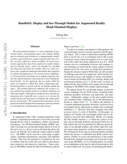BundleFit: Display and See-Through Models for Augmented Reality Head-Mounted Displays