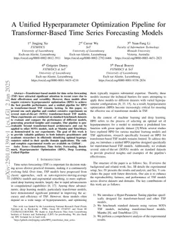 A Unified Hyperparameter Optimization Pipeline for Transformer-Based Time Series Forecasting Models