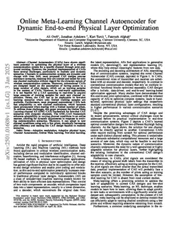 Online Meta-Learning Channel Autoencoder for Dynamic End-to-end Physical Layer Optimization
