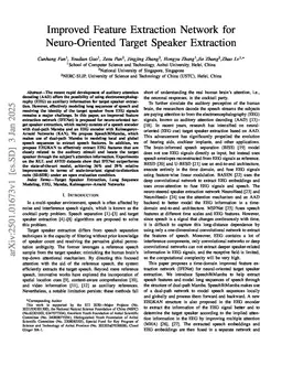 Improved Feature Extraction Network for Neuro-Oriented Target Speaker Extraction