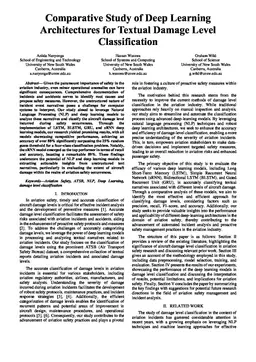 Comparative Study of Deep Learning Architectures for Textual Damage Level Classification