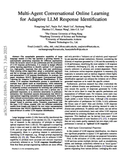 A Multi-Agent Conversational Bandit Approach to Online Evaluation and Selection of User-Aligned LLM Responses