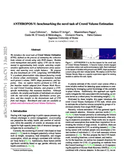 ANTHROPOS-V: benchmarking the novel task of Crowd Volume Estimation