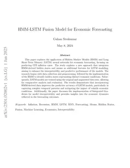 HMM-LSTM Fusion Model for Economic Forecasting