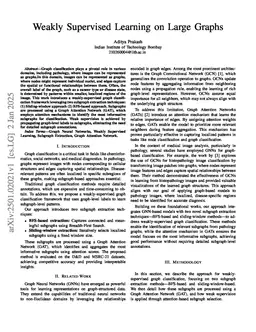 Weakly Supervised Learning on Large Graphs