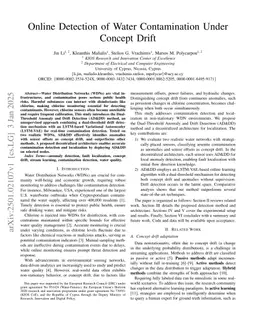 Online Detection of Water Contamination Under Concept Drift