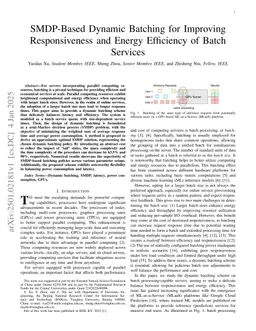 SMDP-Based Dynamic Batching for Improving Responsiveness and Energy Efficiency of Batch Services