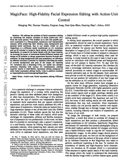 MagicFace: High-Fidelity Facial Expression Editing with Action-Unit Control