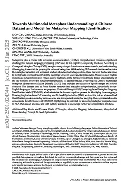 Towards Multimodal Metaphor Understanding: A Chinese Dataset and Model for Metaphor Mapping Identification