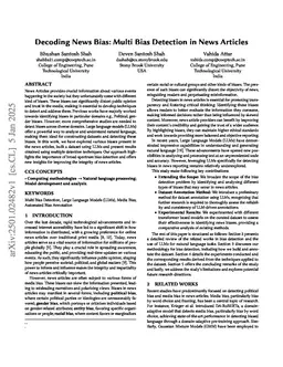 Decoding News Bias: Multi Bias Detection in News Articles