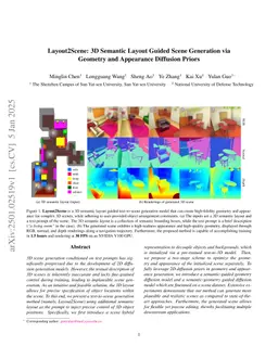 Layout2Scene: 3D Semantic Layout Guided Scene Generation via Geometry and Appearance Diffusion Priors